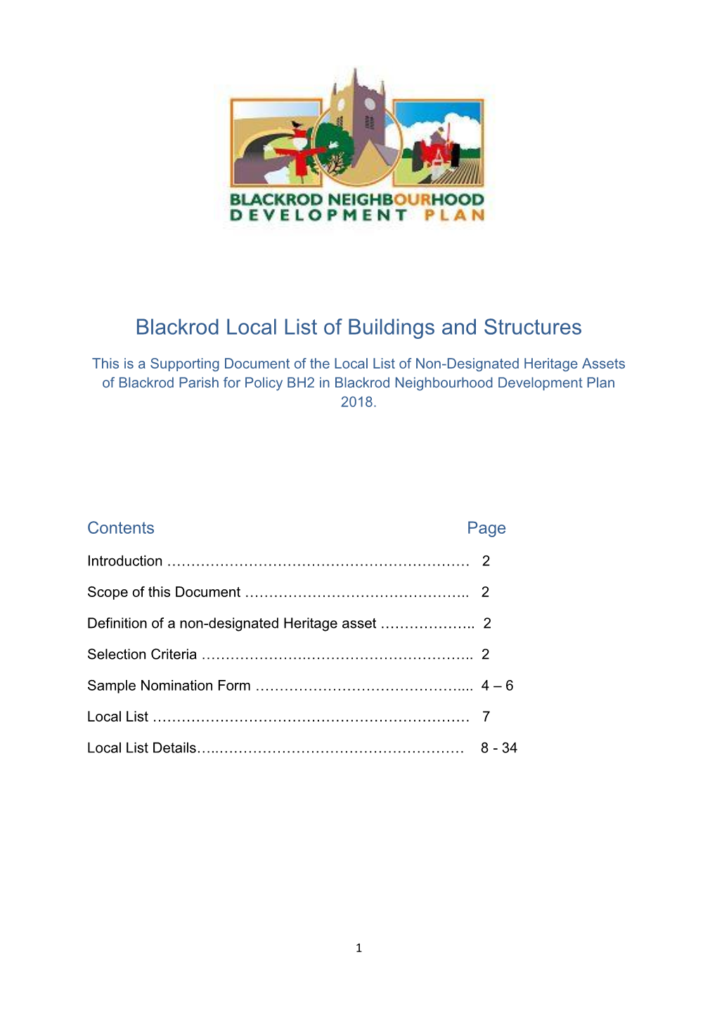 Blackrod Local List of Buildings and Structures