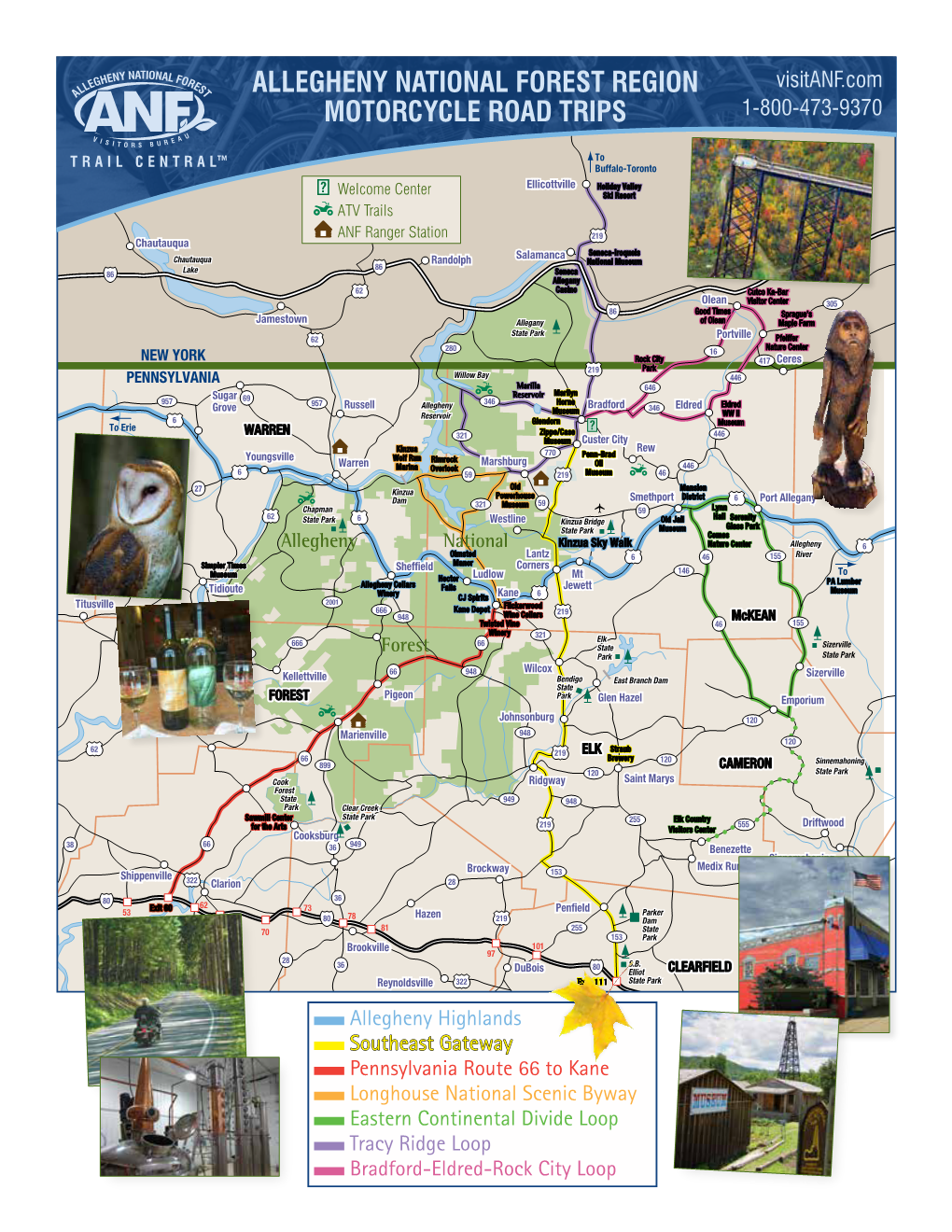 Allegheny National Forest Region Motorcycle Road Trips