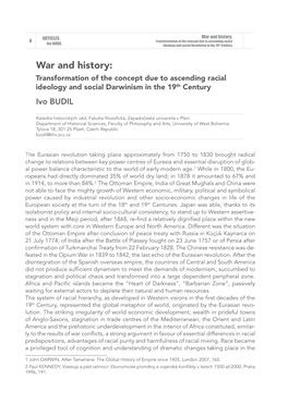 Ivo BUDIL Ideology and Social Darwinism in the 19 Th Century