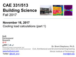 Cooling Load Calculations (Part 1)
