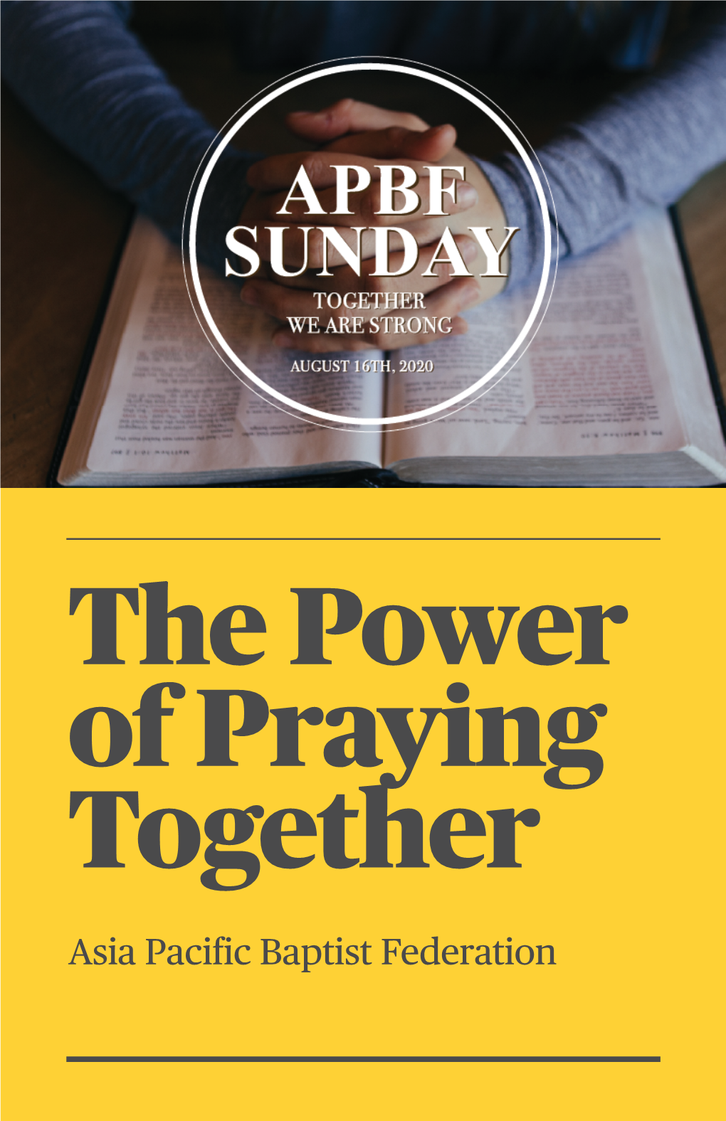 APBF Sunday Power of Praying Together, 2020