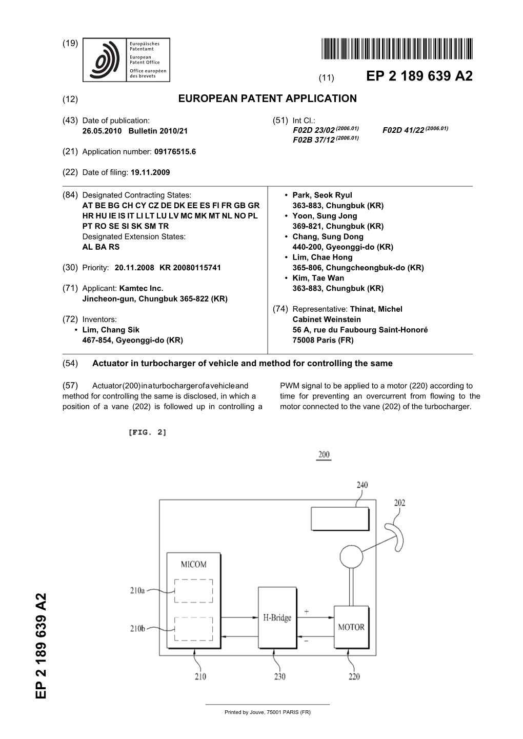 Actuator in Turbocharger of Vehicle and Method for Controlling the Same