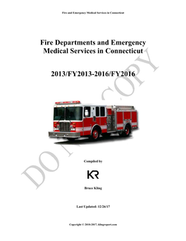 Fire Departments and Emergency Medical Services in Connecticut