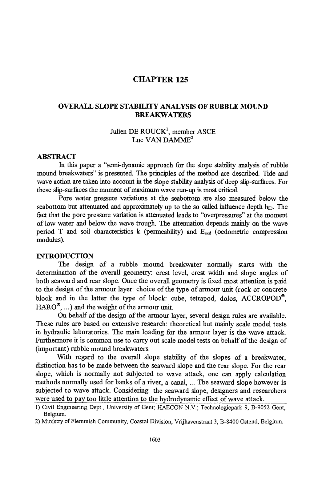 Chapter 125 Overall Slope Stability Analysis of Rubble