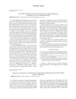 HEPIALUS CALIFORNICUS (HEPIALIDAE) OVIPOSITION PREFERENCE on the LUPINE Luplnus ARBOREUS Additional Key Words: Dispersal, Tanglefool , Aerially-Dispersed Eggs