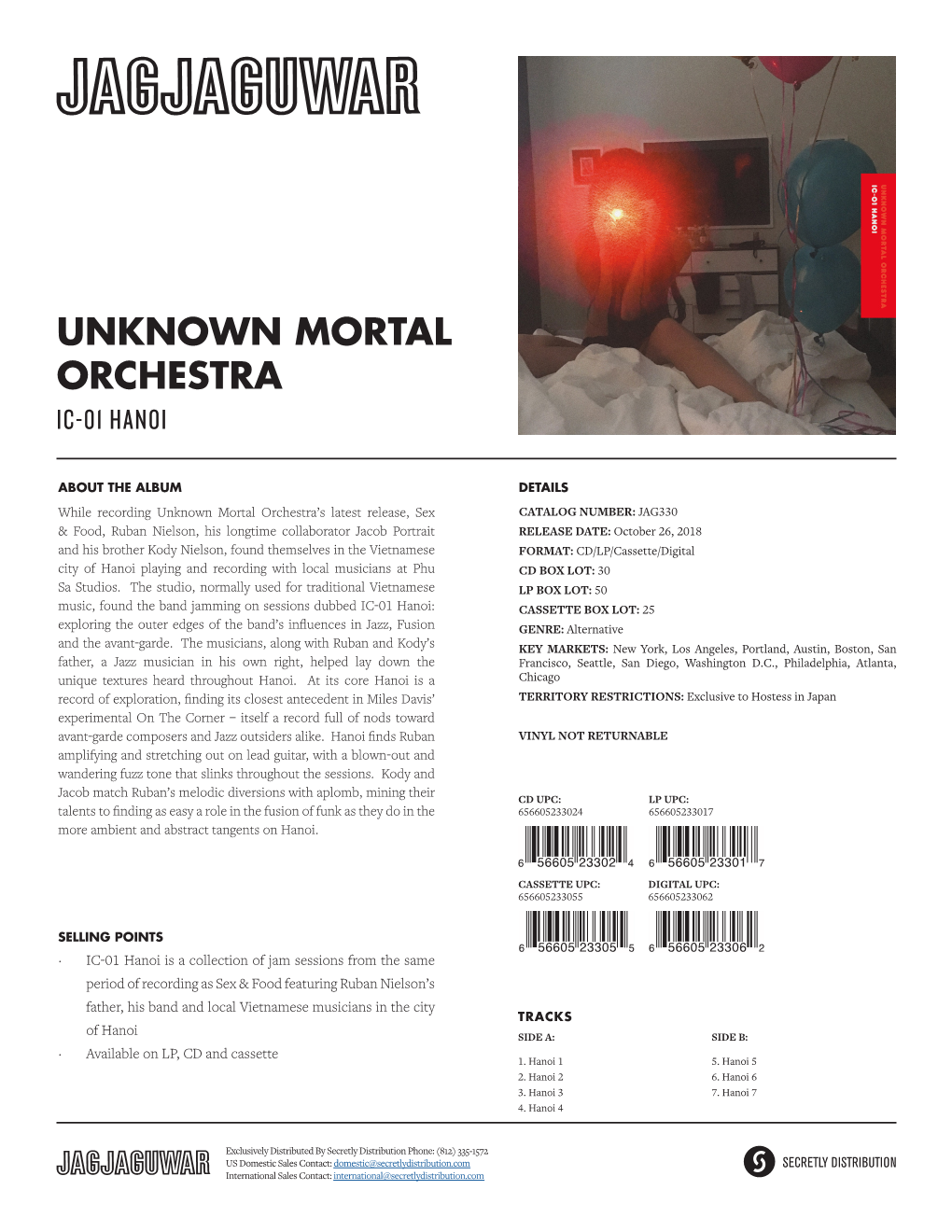 Unknown Mortal Orchestra Ic-01 Hanoi
