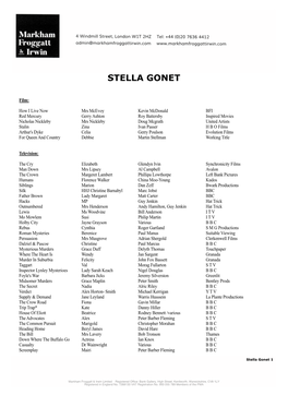Stella Gonet