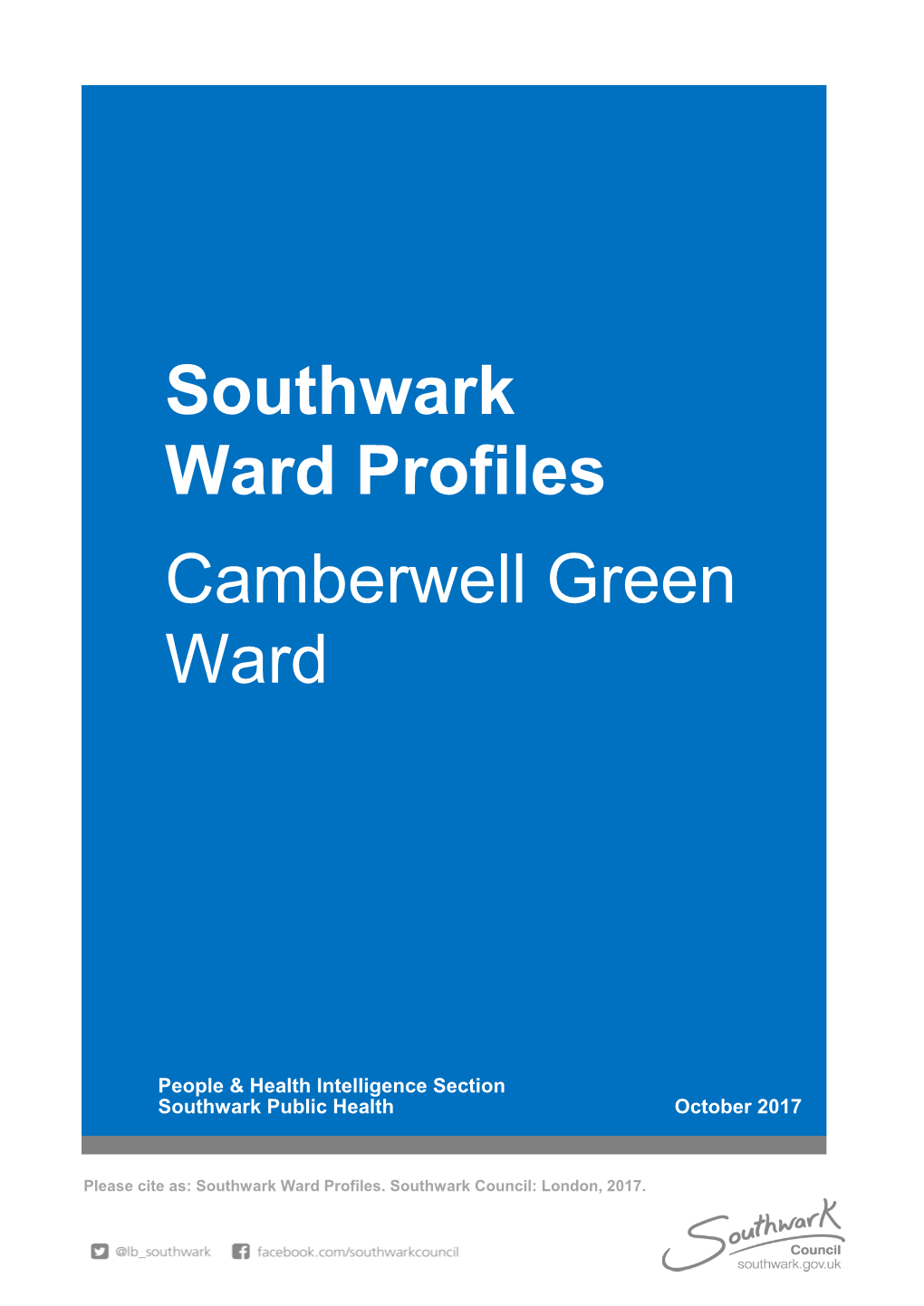 Camberwell Green Southwark Ward Profiles Ward