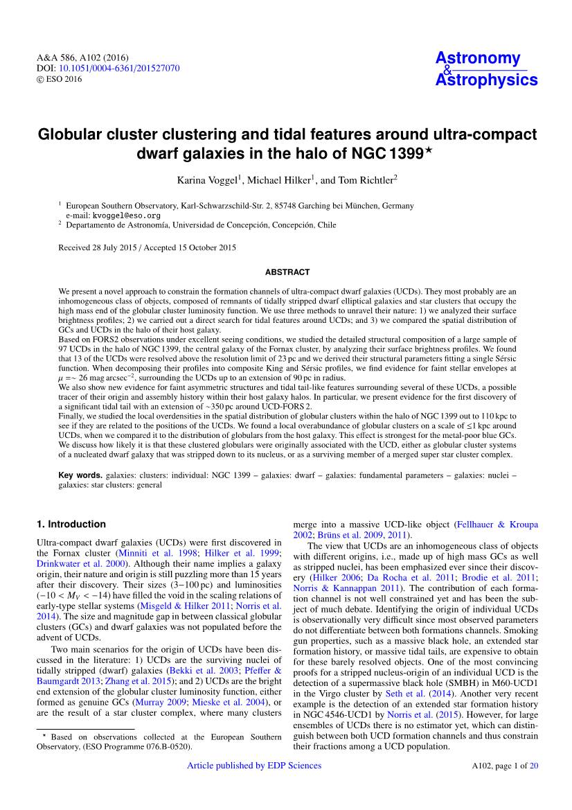 Globular Cluster Clustering and Tidal Features Around Ultra-Compact Dwarf Galaxies in the Halo of NGC 1399?
