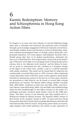 Memory and Schizophrenia in Hong Kong Action Films