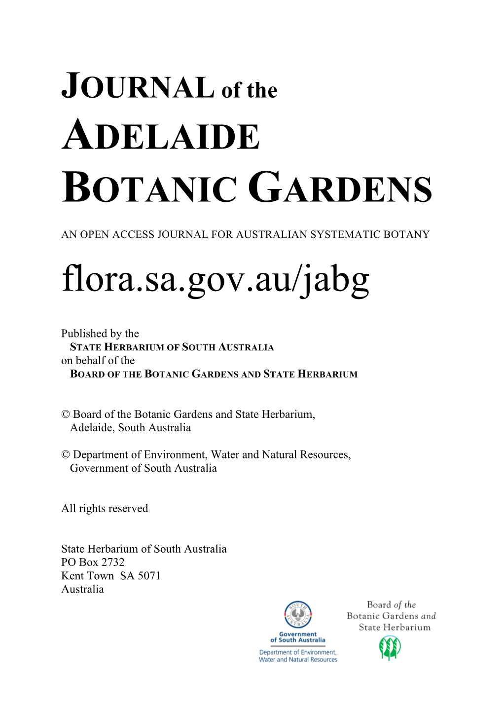 Notes on the South Australian Flora