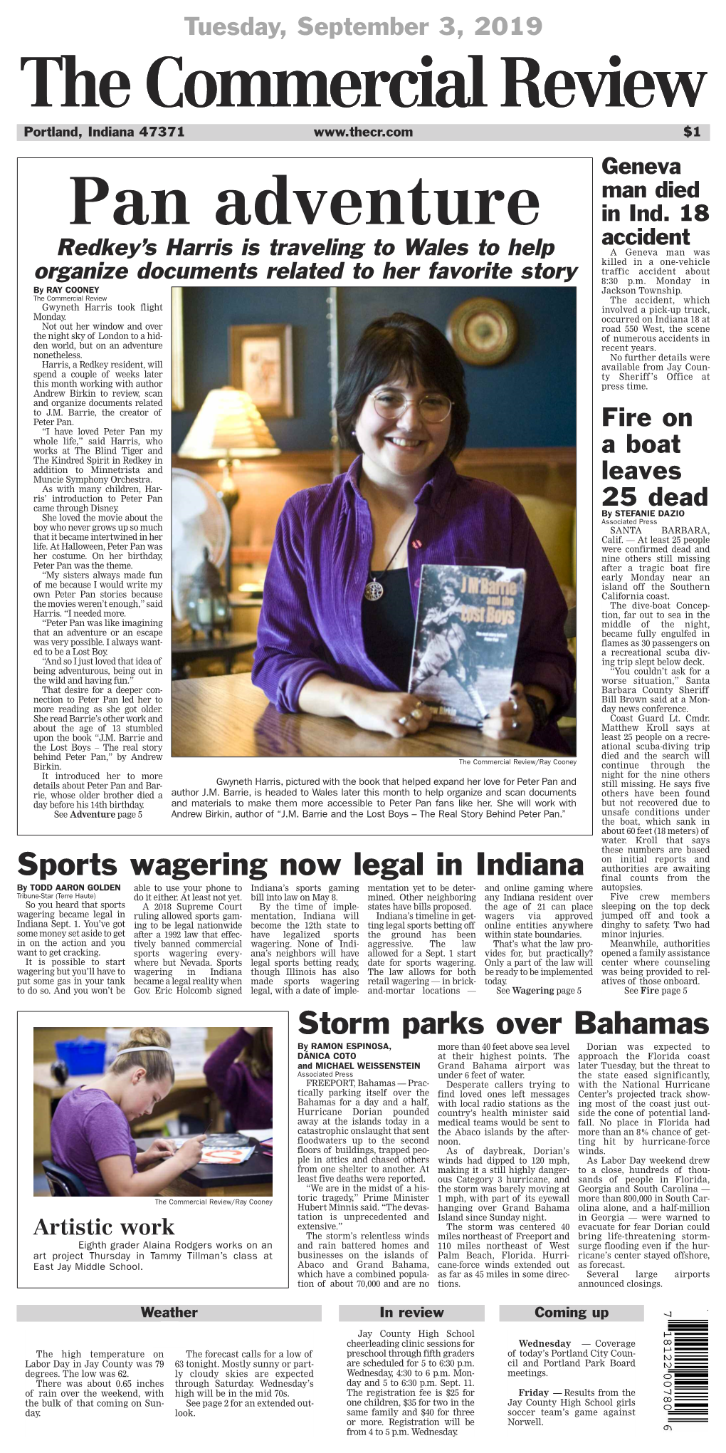 Storm Parks Over Bahamas Sports Wagering Now Legal in Indiana