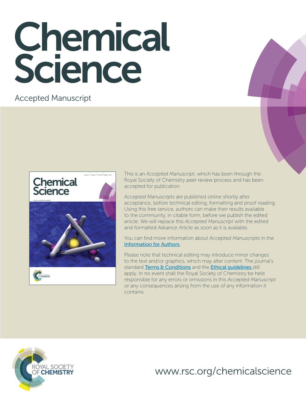 Chemical Science Accepted Manuscript
