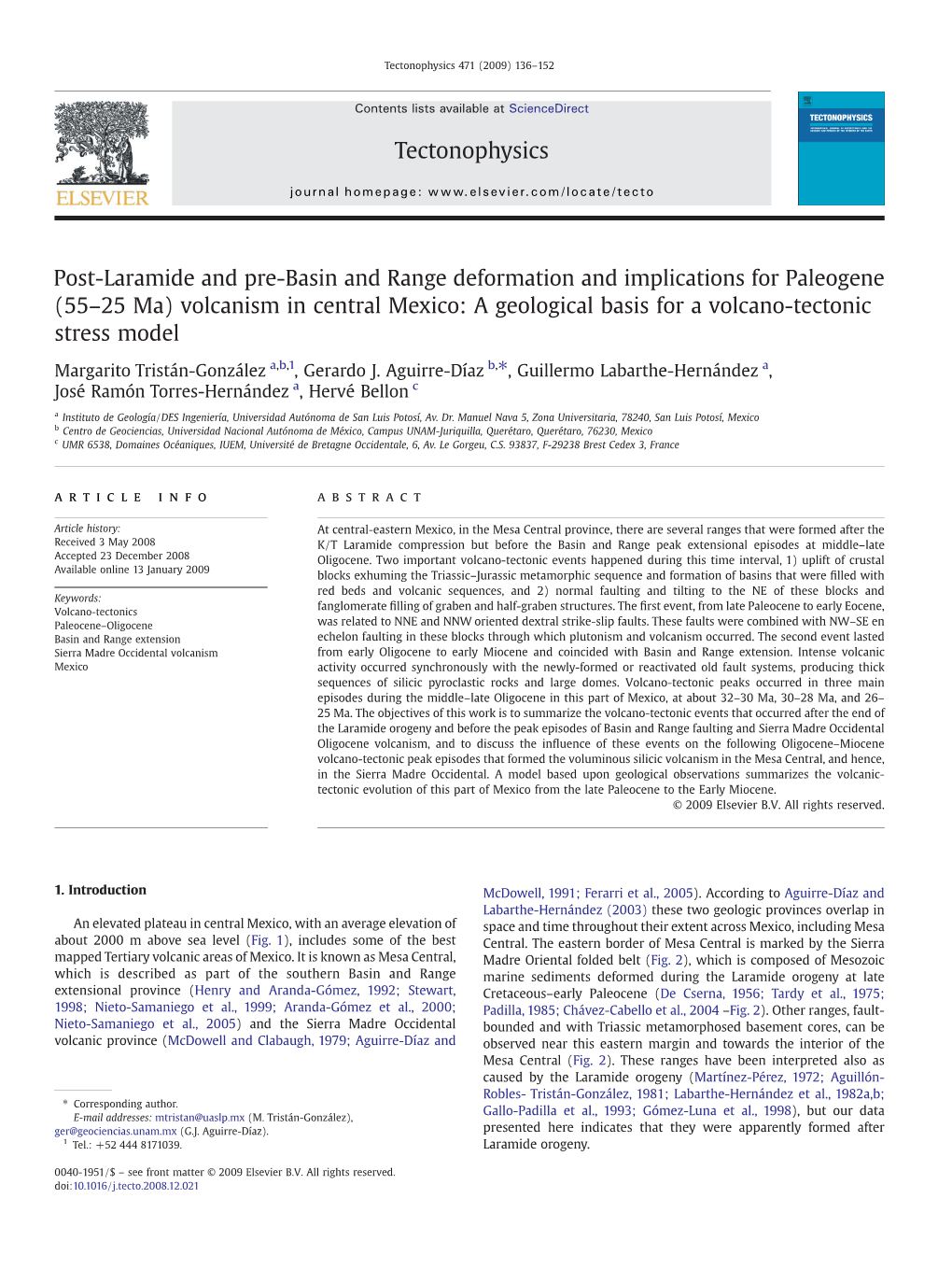 Post-Laramide and Pre-Basin and Range