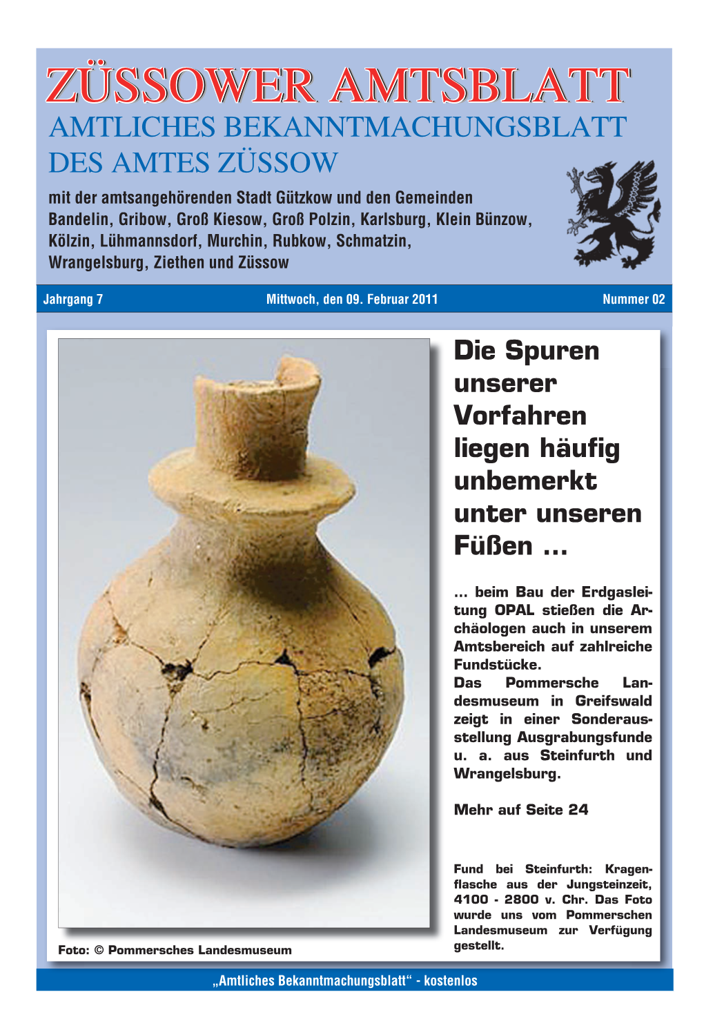 Züssower Amtsblatt Nr. 02/2011