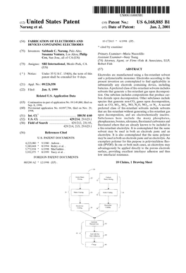 (12) United States Patent (10) Patent No.: US 6,168,885 B1 Narang Et Al