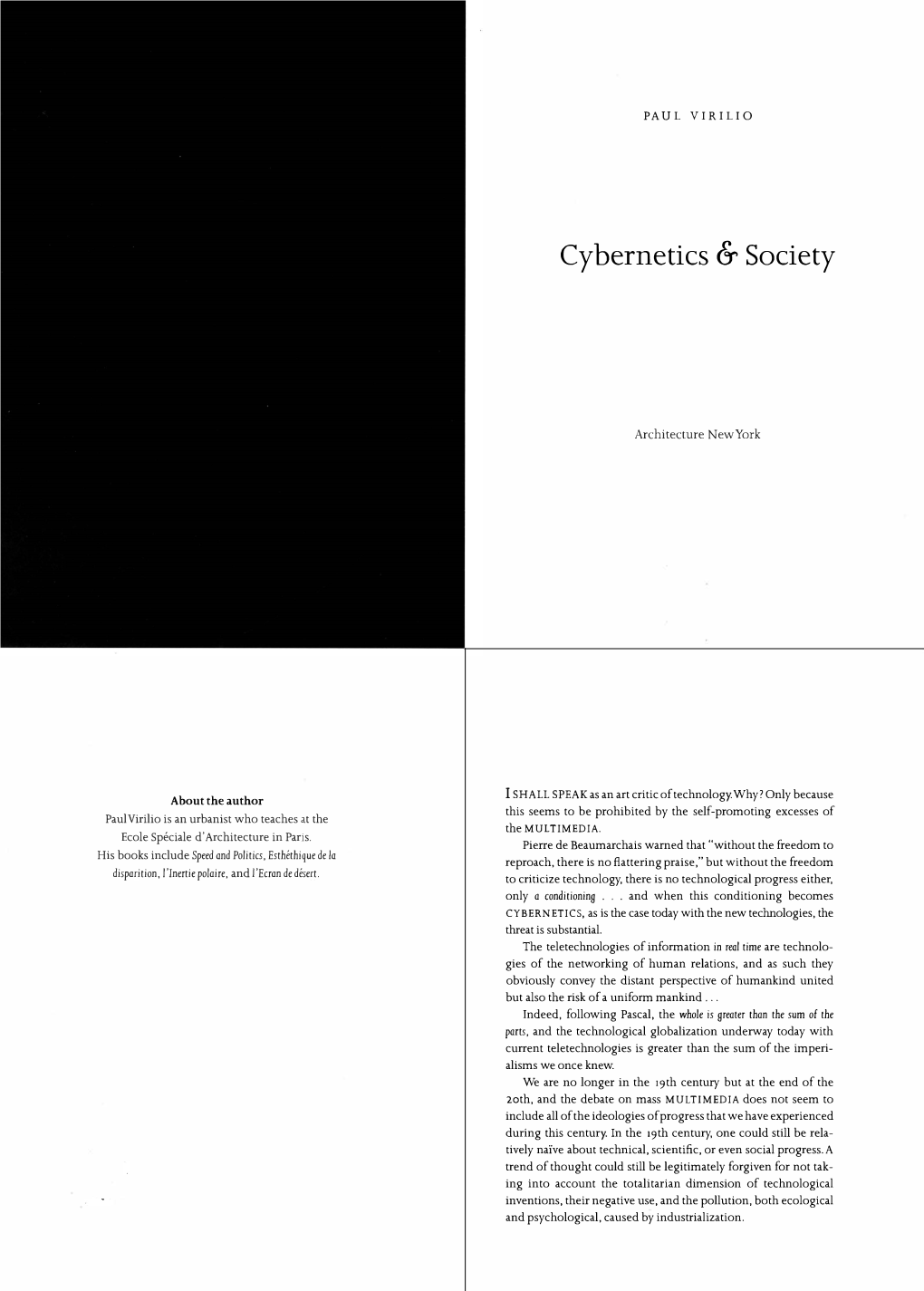 Cybernetics & Society