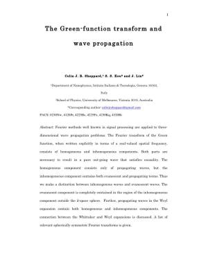 The Green-Function Transform and Wave Propagation