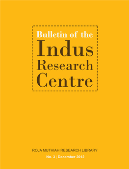 Bulletin of the Indus Research Centre