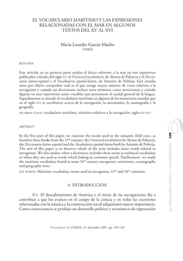 El Vocabulario Marítimo Y Las Expresiones Relacionadas Con El