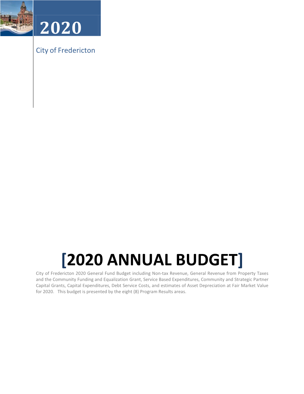 2020 Annual Budget