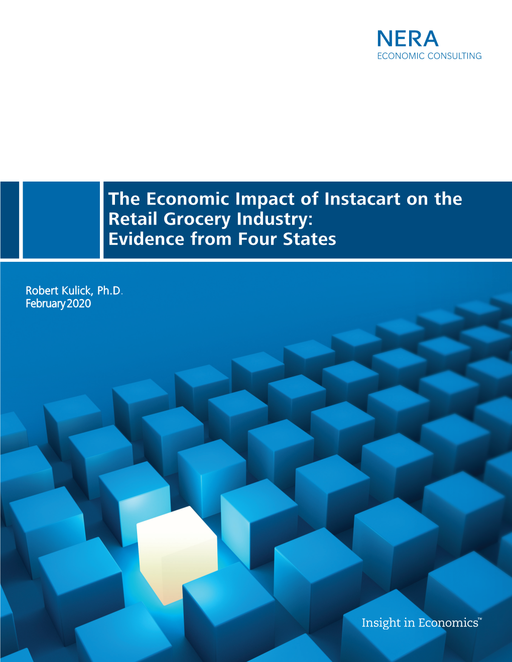 The Economic Impact of Instacart on the Retail Grocery Industry: Evidence from Four States