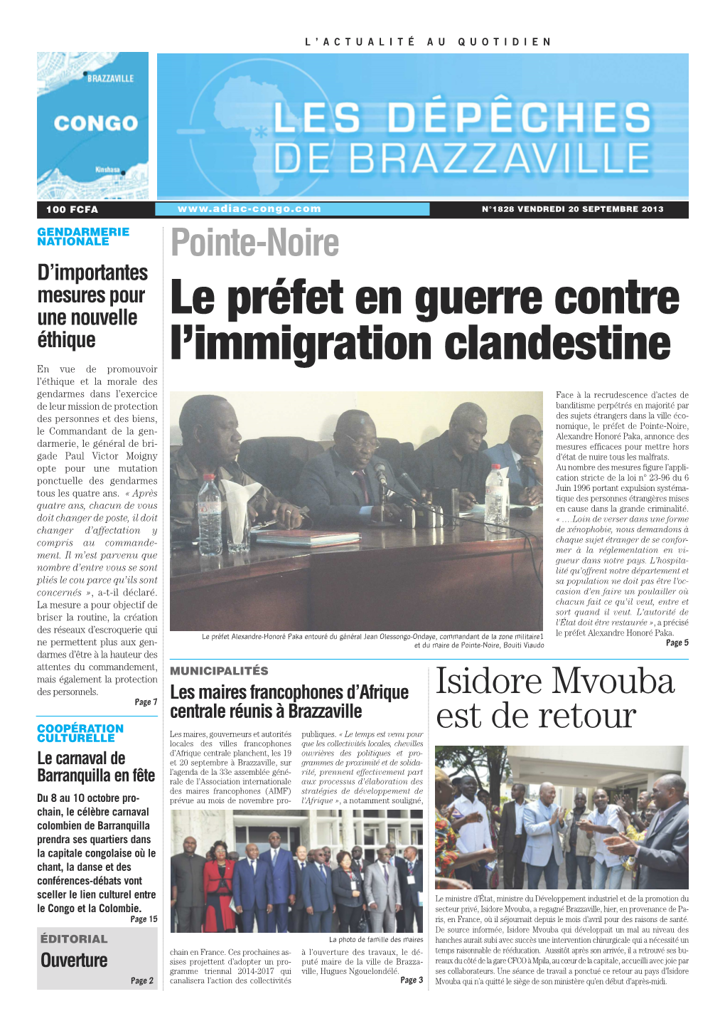 Le Pr Fet En Guerre Contre L Immigration Clandestine