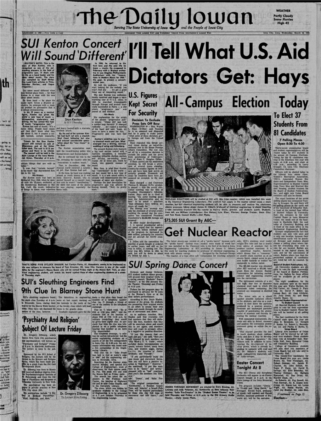 Daily Iowan (Iowa City, Iowa), 1959-03-18