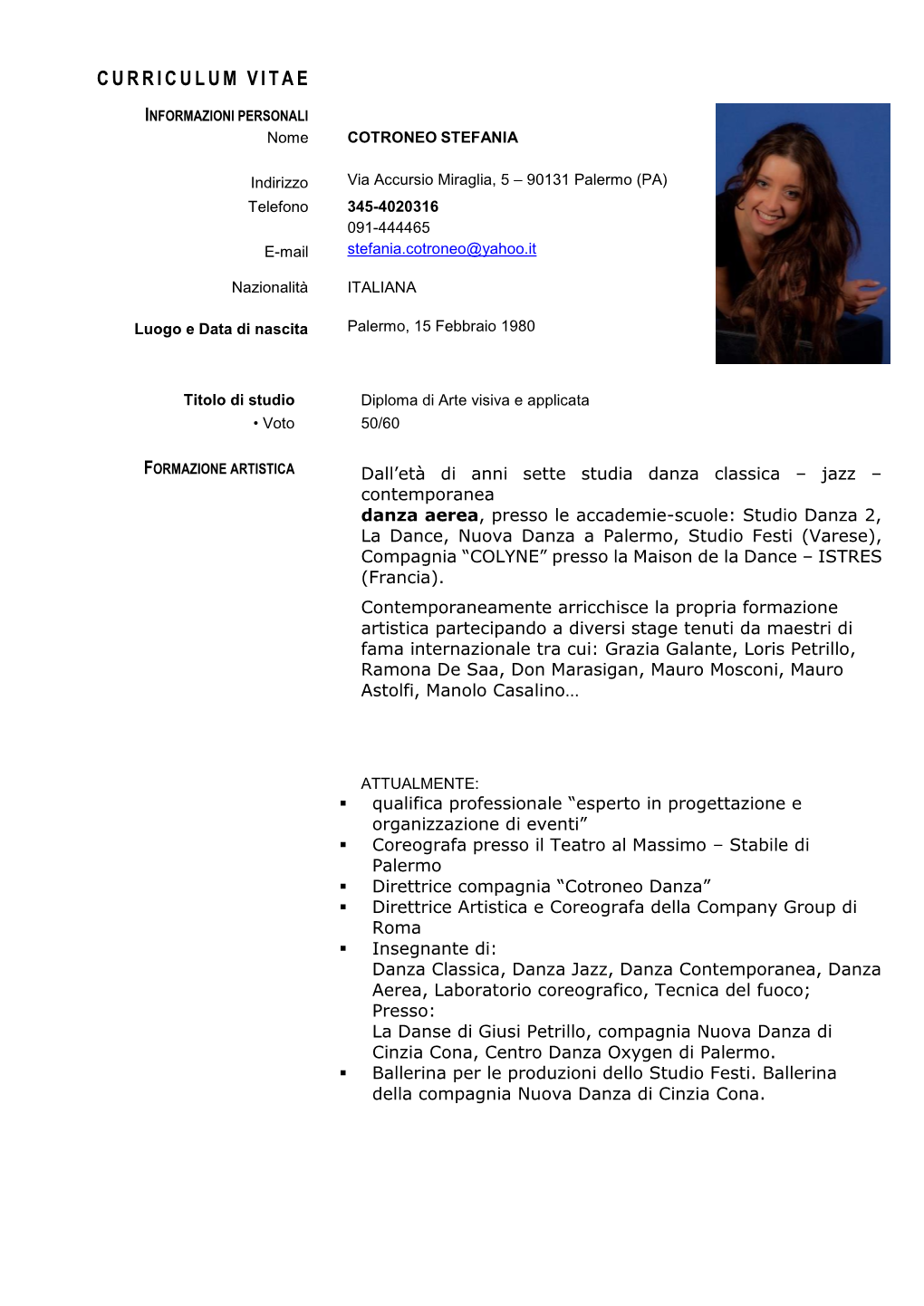 Curriculum Vitae