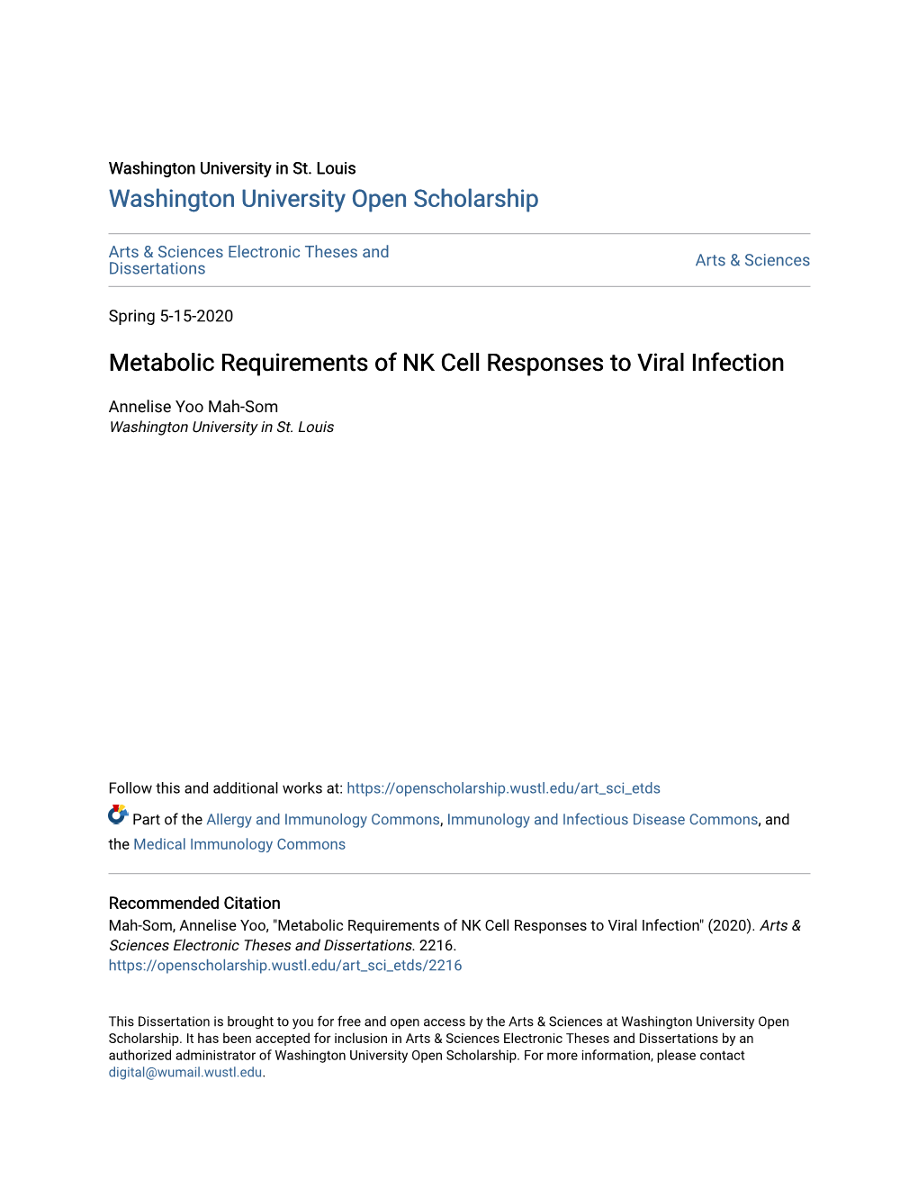 Metabolic Requirements of NK Cell Responses to Viral Infection