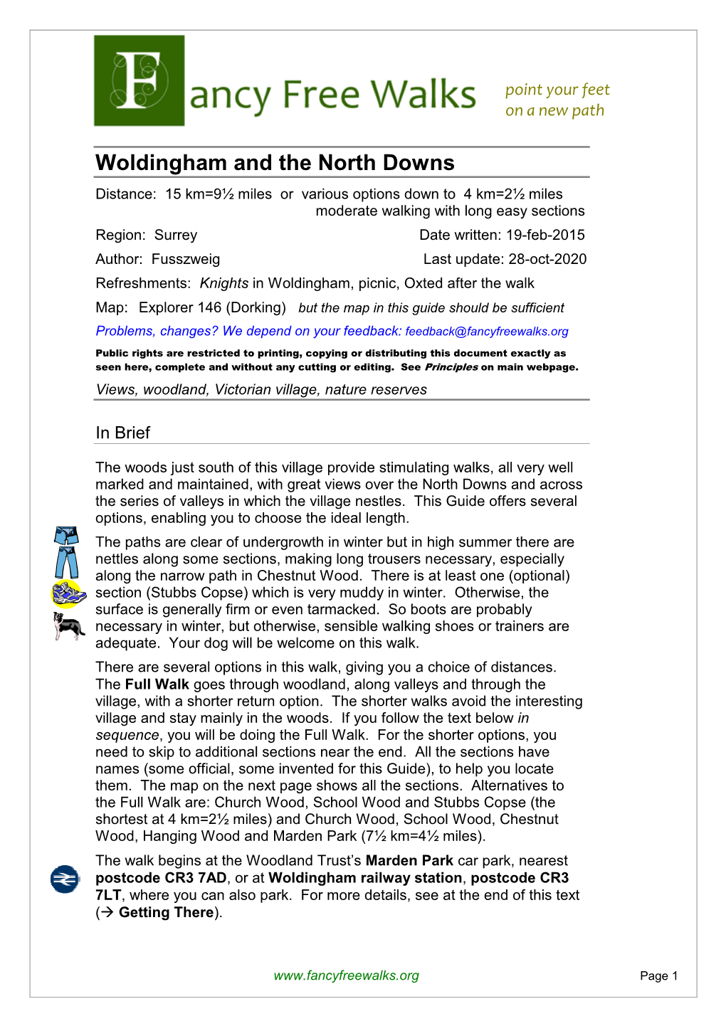 Woldingham and the North Downs