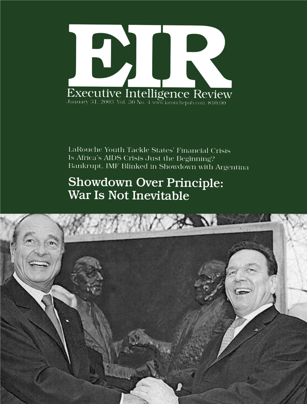 Executive Intelligence Review, Volume 30, Number 4, January 31, 2003