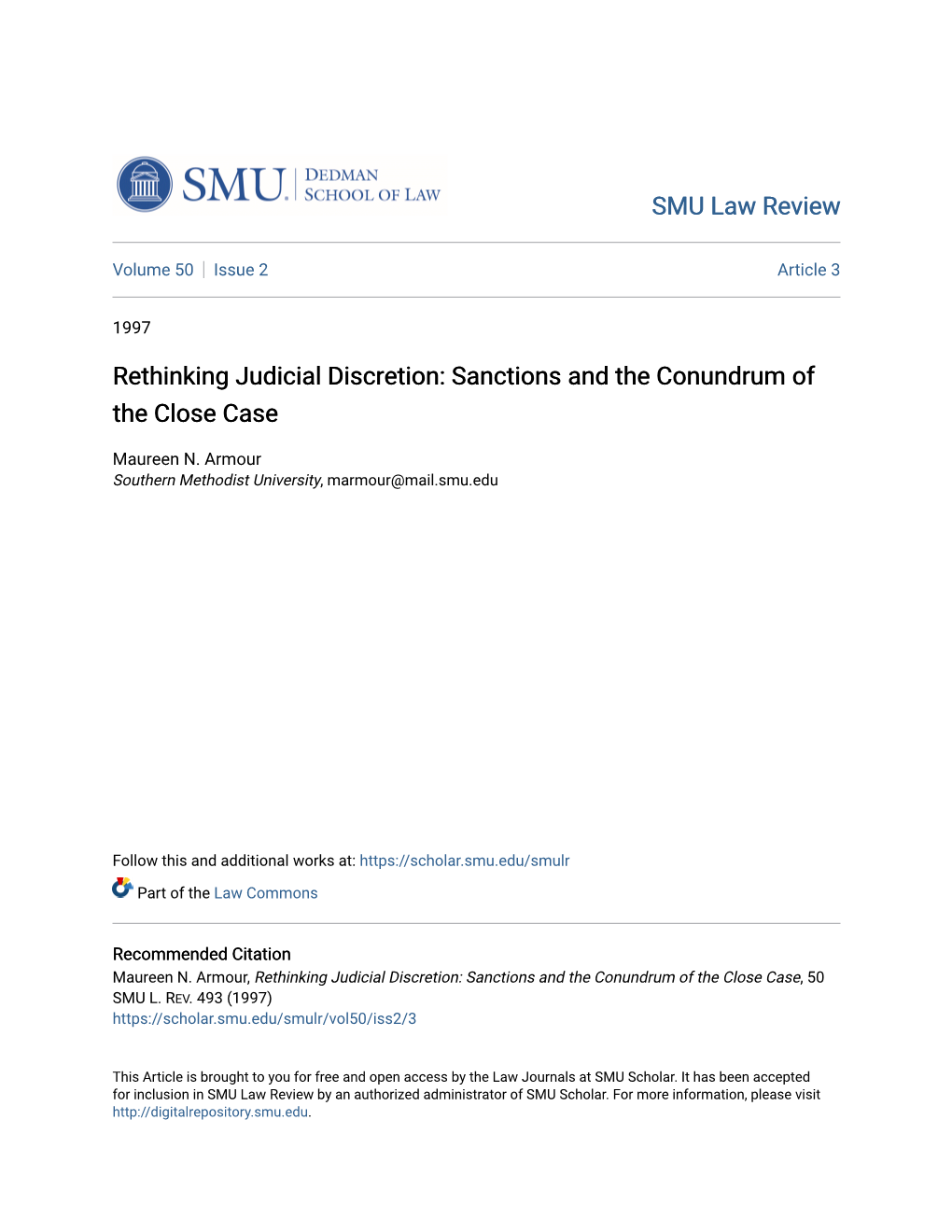 Rethinking Judicial Discretion: Sanctions and the Conundrum of the Close Case