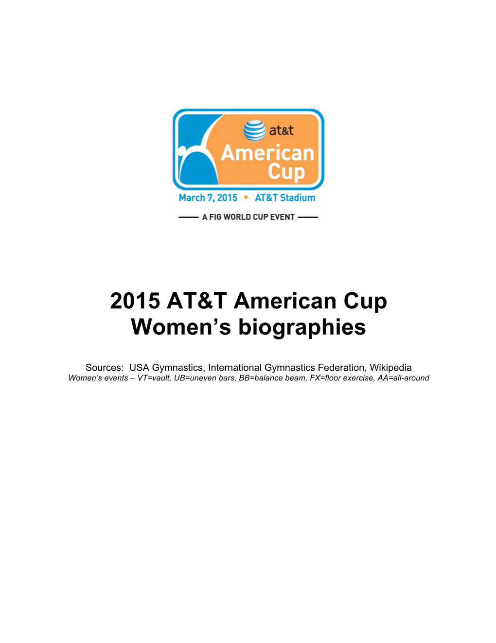 2-27-15 2015 ATTAC Women's Bios