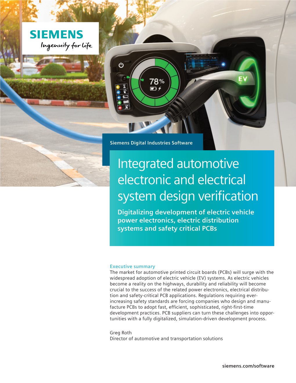 Integrated Automotive Electronic and Electrical System Design Verification