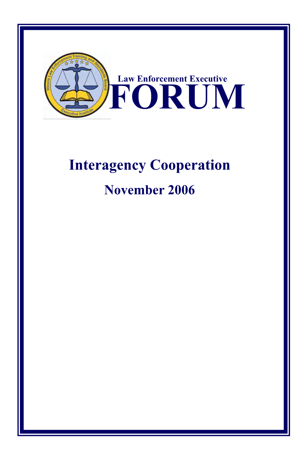 Interagency Cooperation