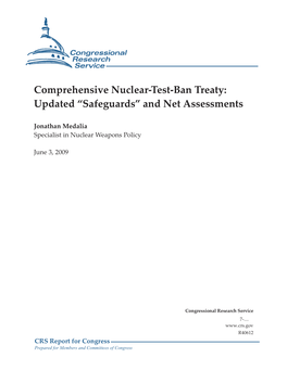 Comprehensive Nuclear-Test-Ban Treaty: Updated “Safeguards” and Net Assessments