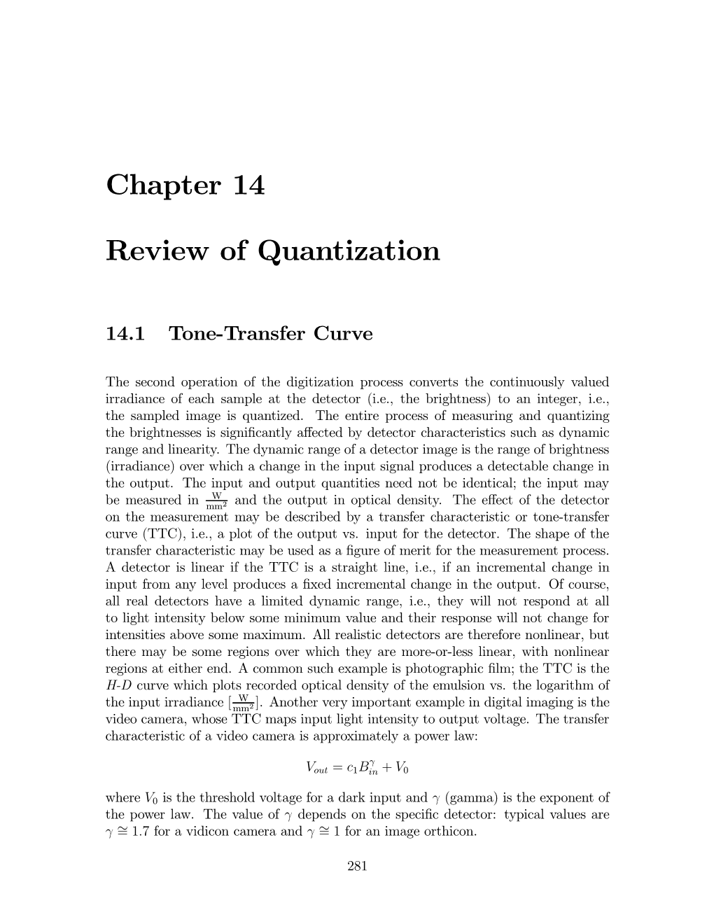 Chapter 14 Review of Quantization