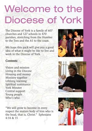 Welcome-To-The-Diocese-Of-York.Pdf