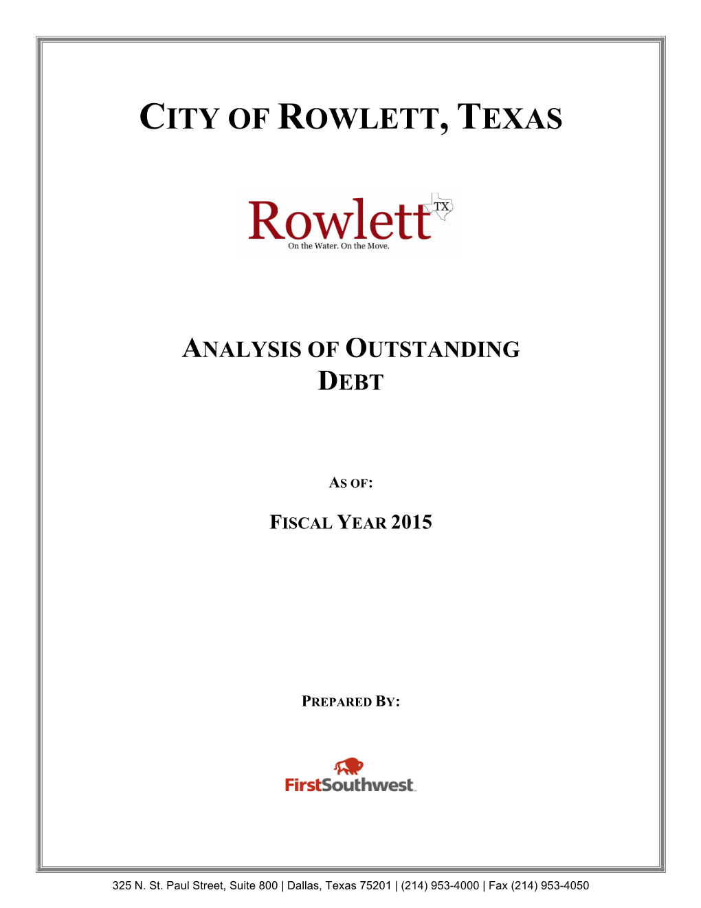 City of Rowlett, Texas