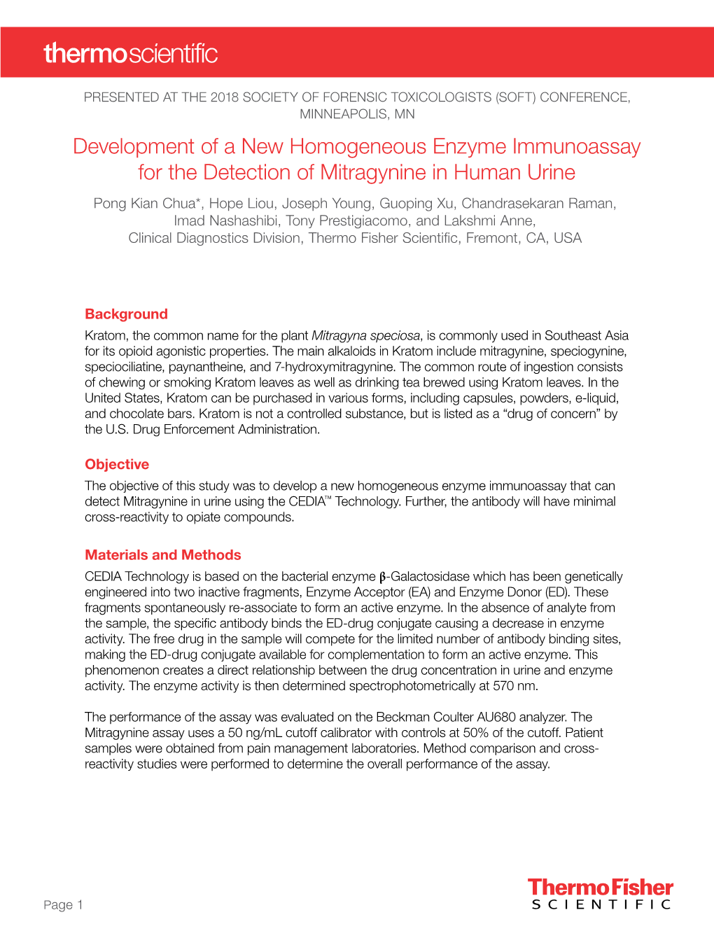 Development of a New Homogeneous Enzyme Immunoassay for The