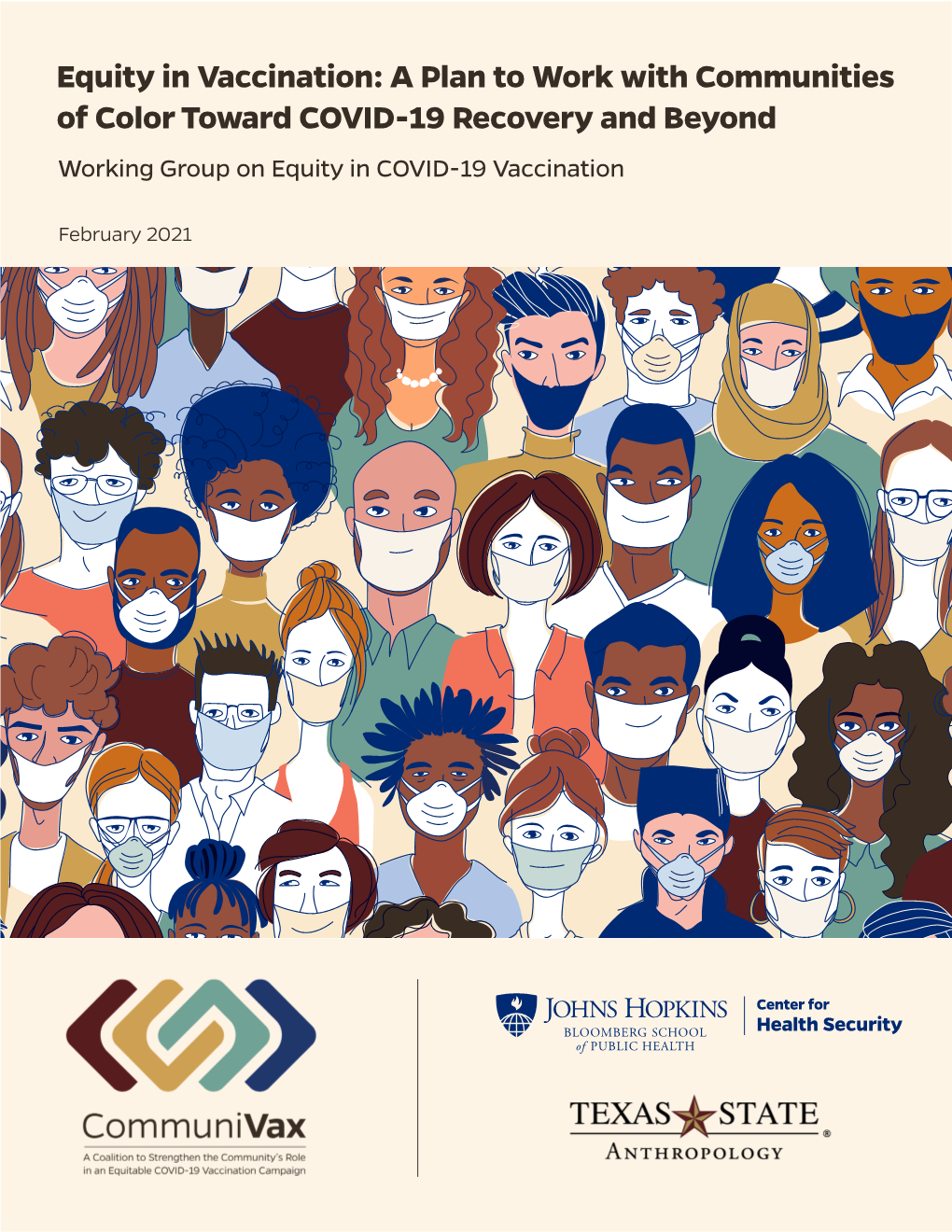 A Plan to Work with Communities of Color Toward COVID-19 Recovery and Beyond Working Group on Equity in COVID-19 Vaccination