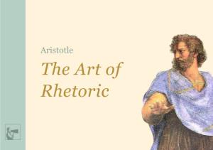 Aristotle the Art of Rhetoric