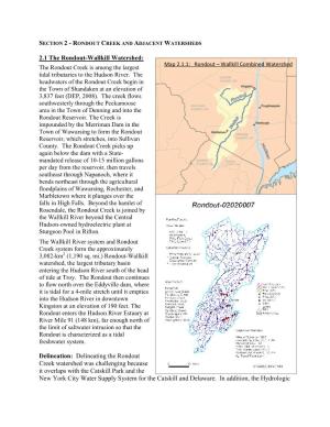 Rondout Creek and Adjacent Watersheds