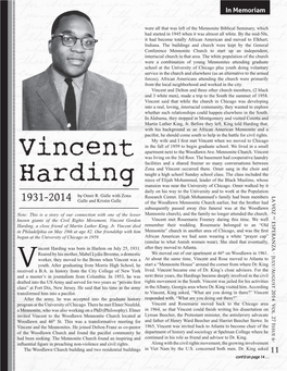 Vincent Harding Cont'd from P