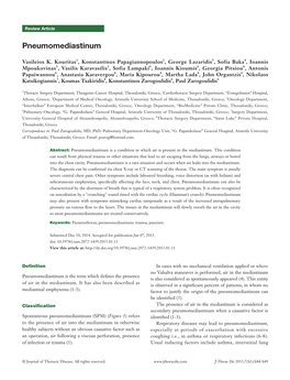 Pneumomediastinum