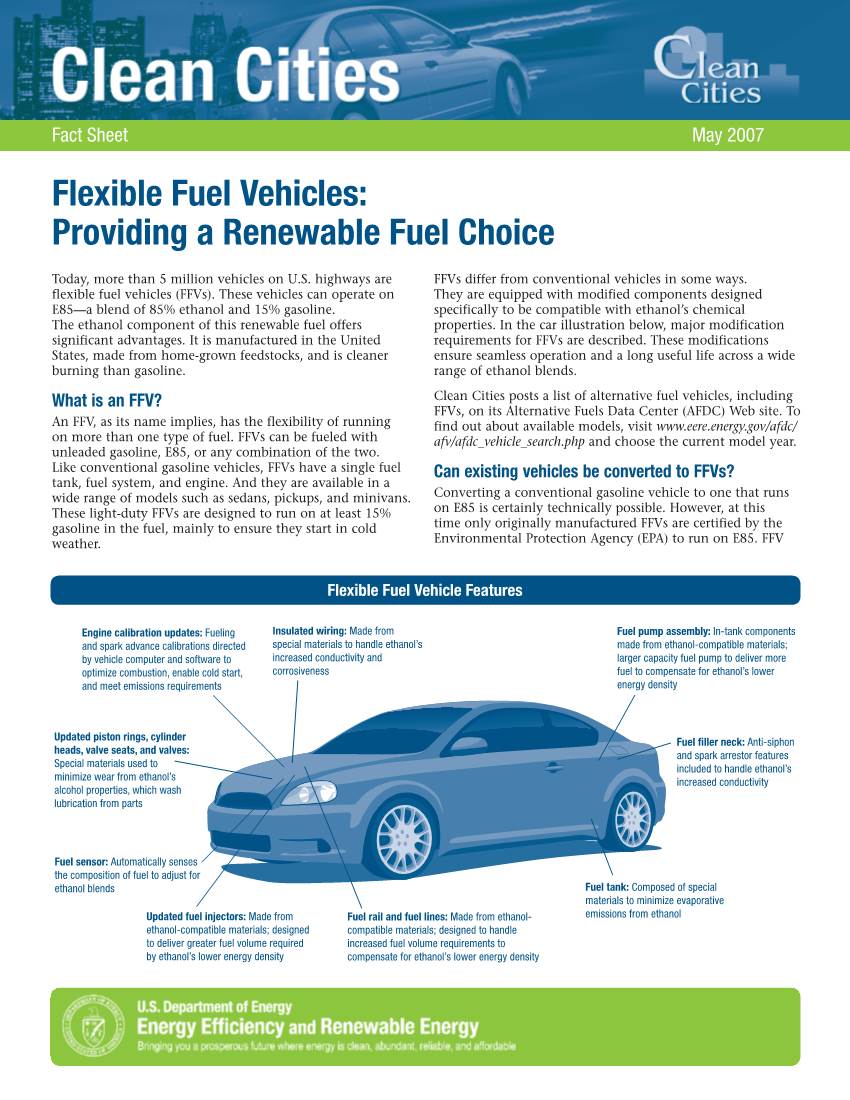 Flexible Fuel Vehicles: Providing a Renewable Fuel Choice