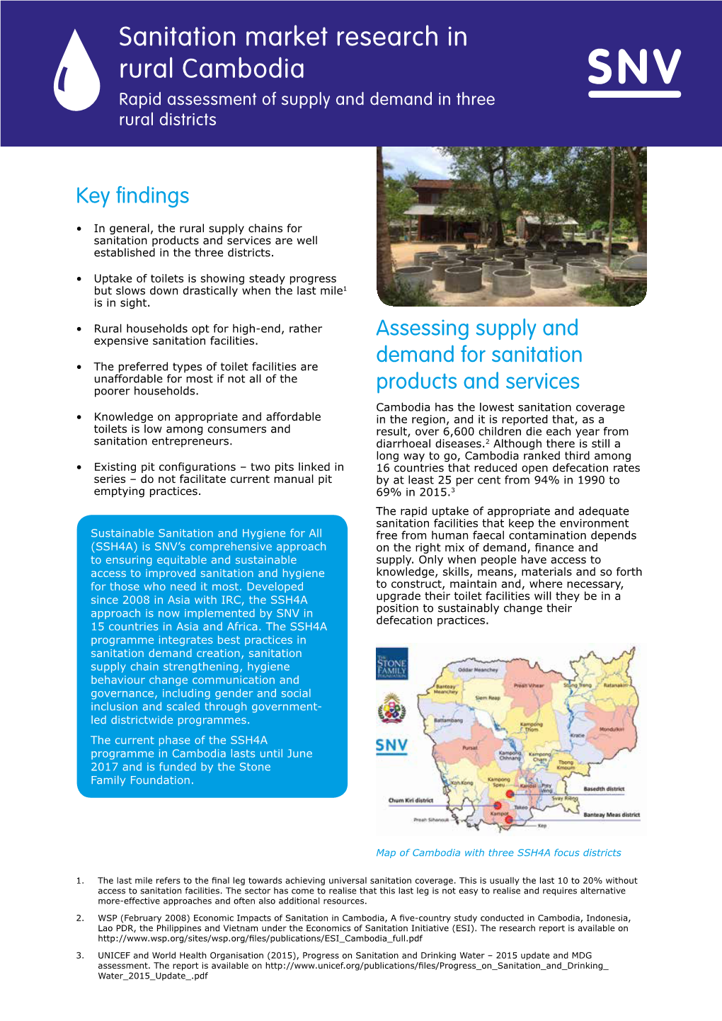 Sanitation Market Research in Rural Cambodia