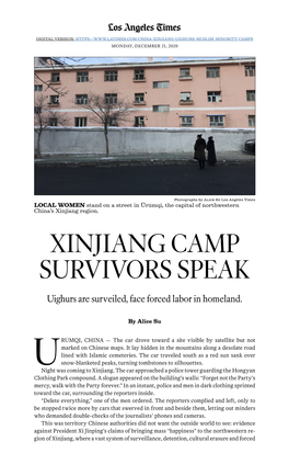 Xinjiang Camp Survivors Speak