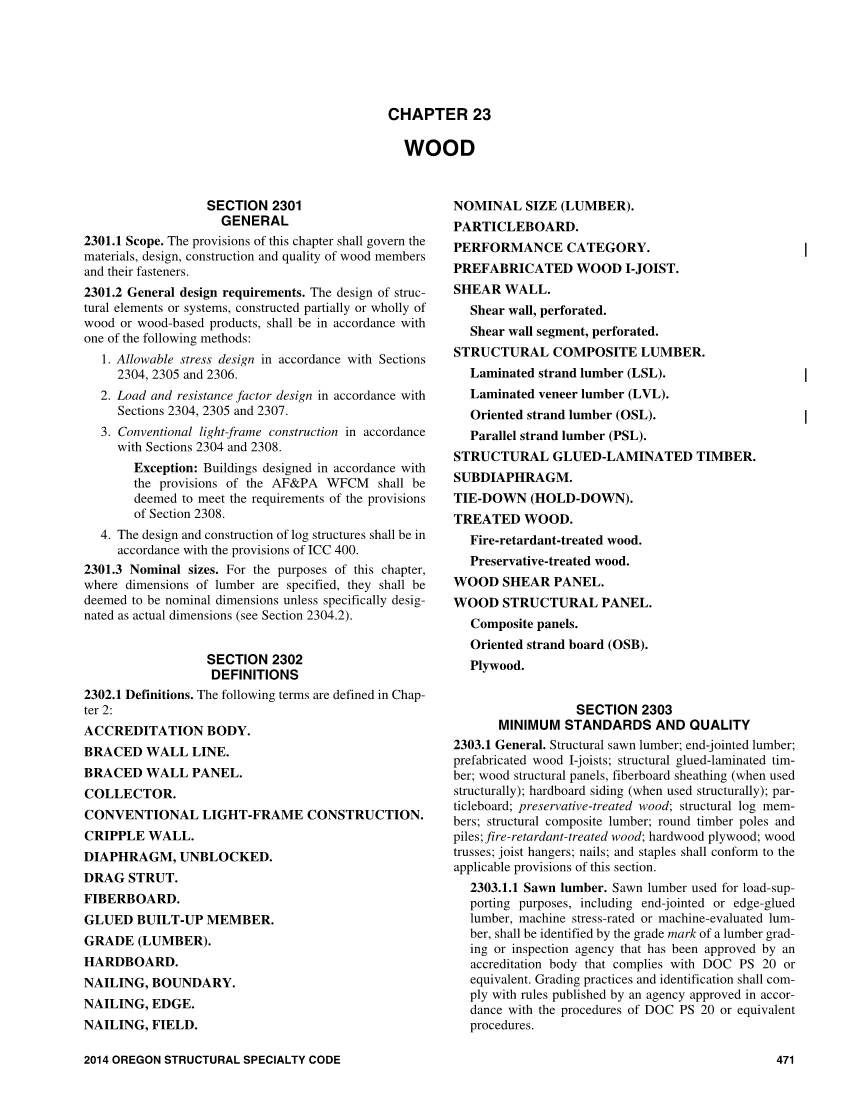 Chapter 23 Wood